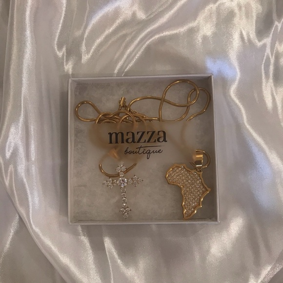 Gold Stainless Steel Pendant Necklaces - Picture 4 of 4